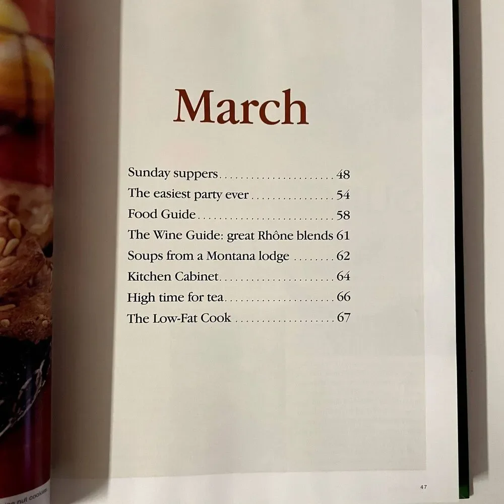 Sunset Recipe Annual 2000 Edition Hardcover Cook Book GUC